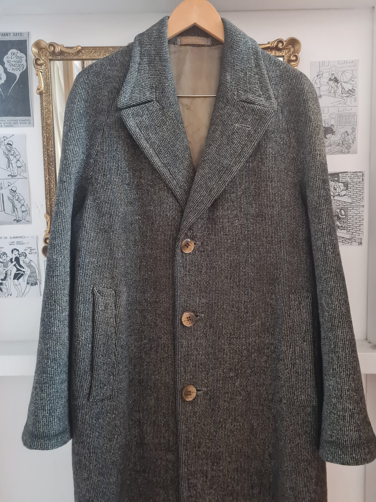 Coat, 1940s Raglan