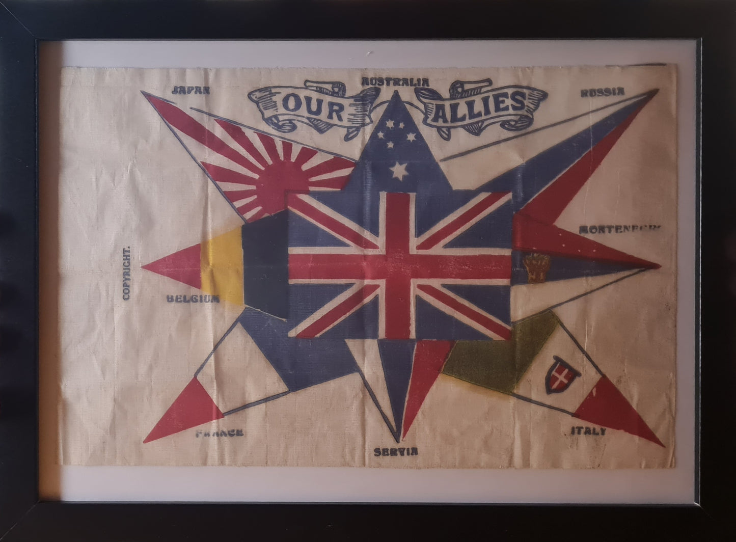 WW1 Printed Cloth Souvenir
