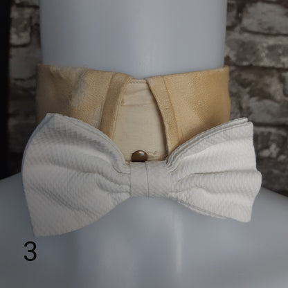 Bowtie, White Pretied Butterfly