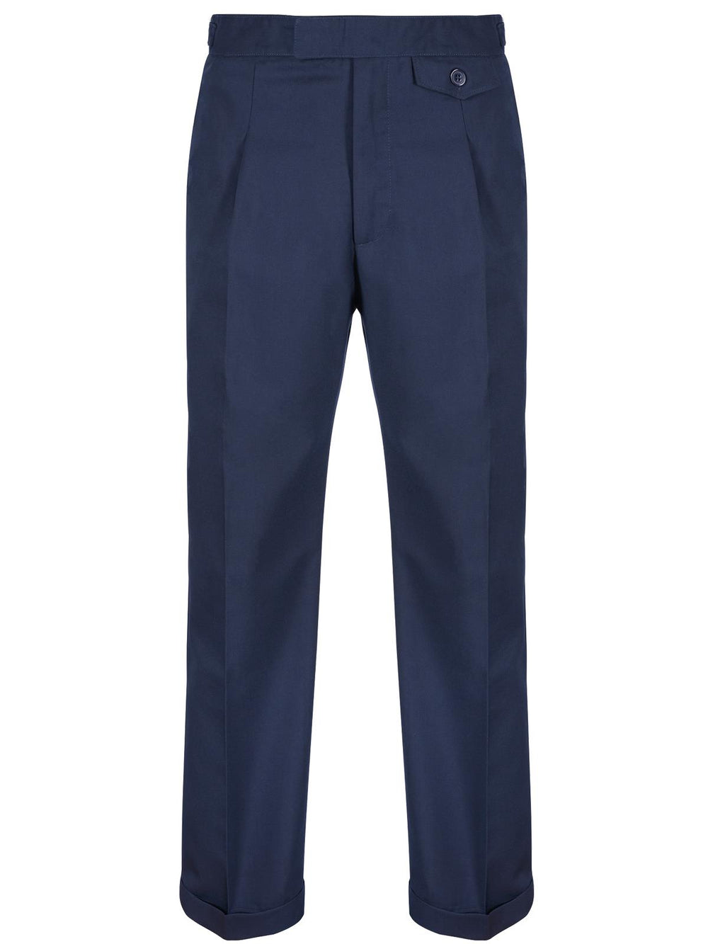 Revival Hugo Fishtail Trousers, Navy