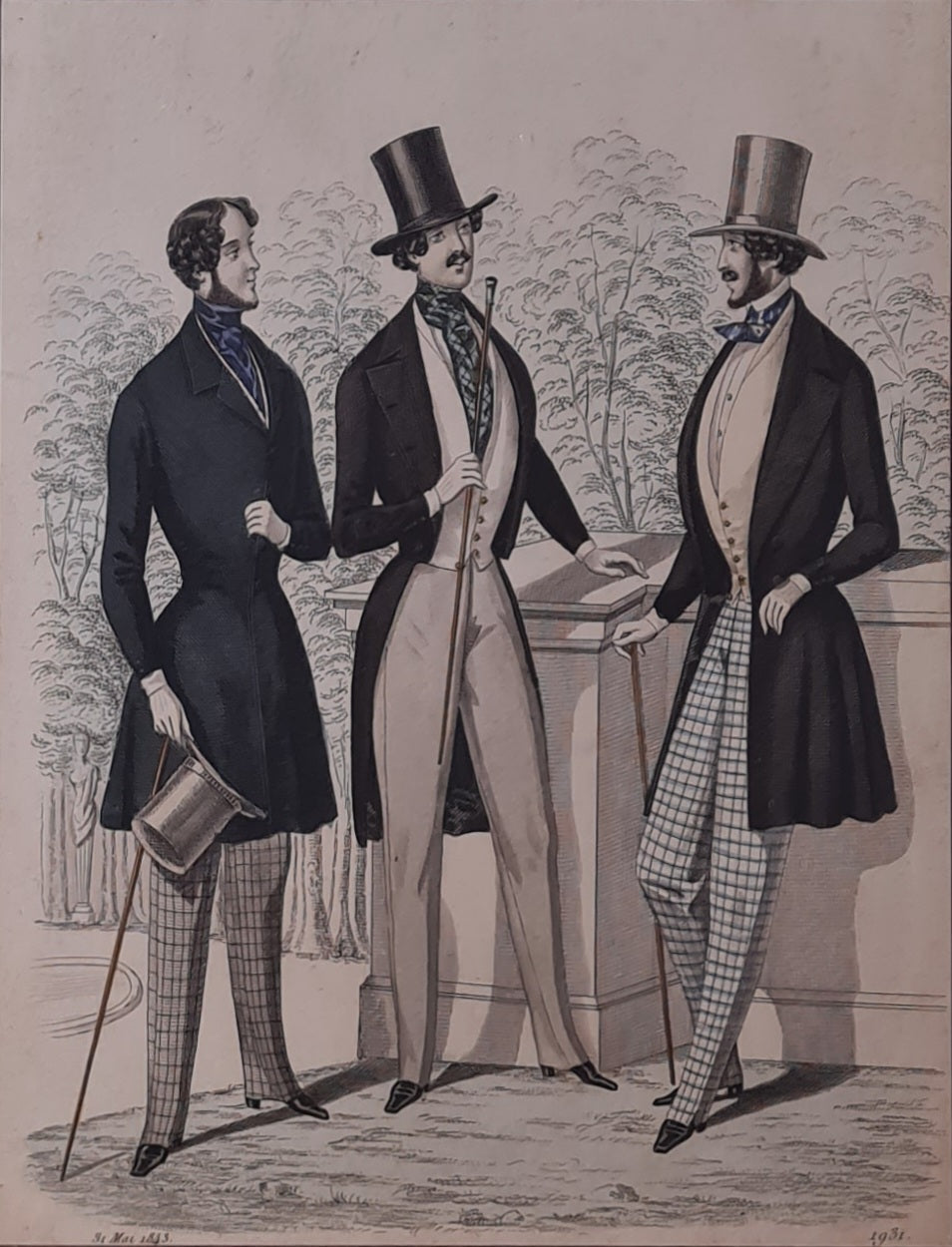 1931 Victorian Fashion Plate