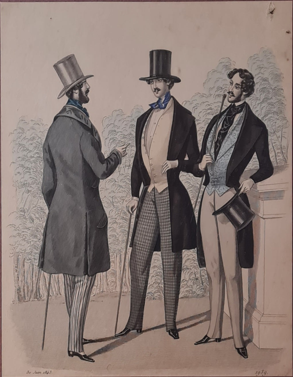 1939 Victorian Fashion Plate