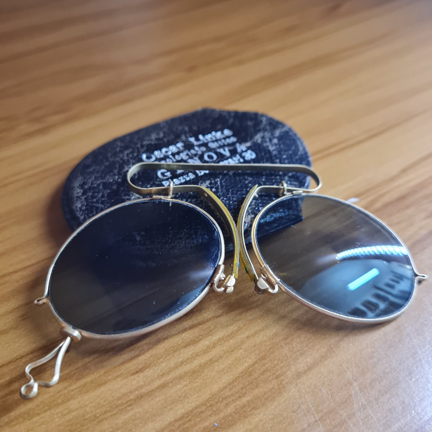 Pince-Nez, Victorian Folding Sunglasses
