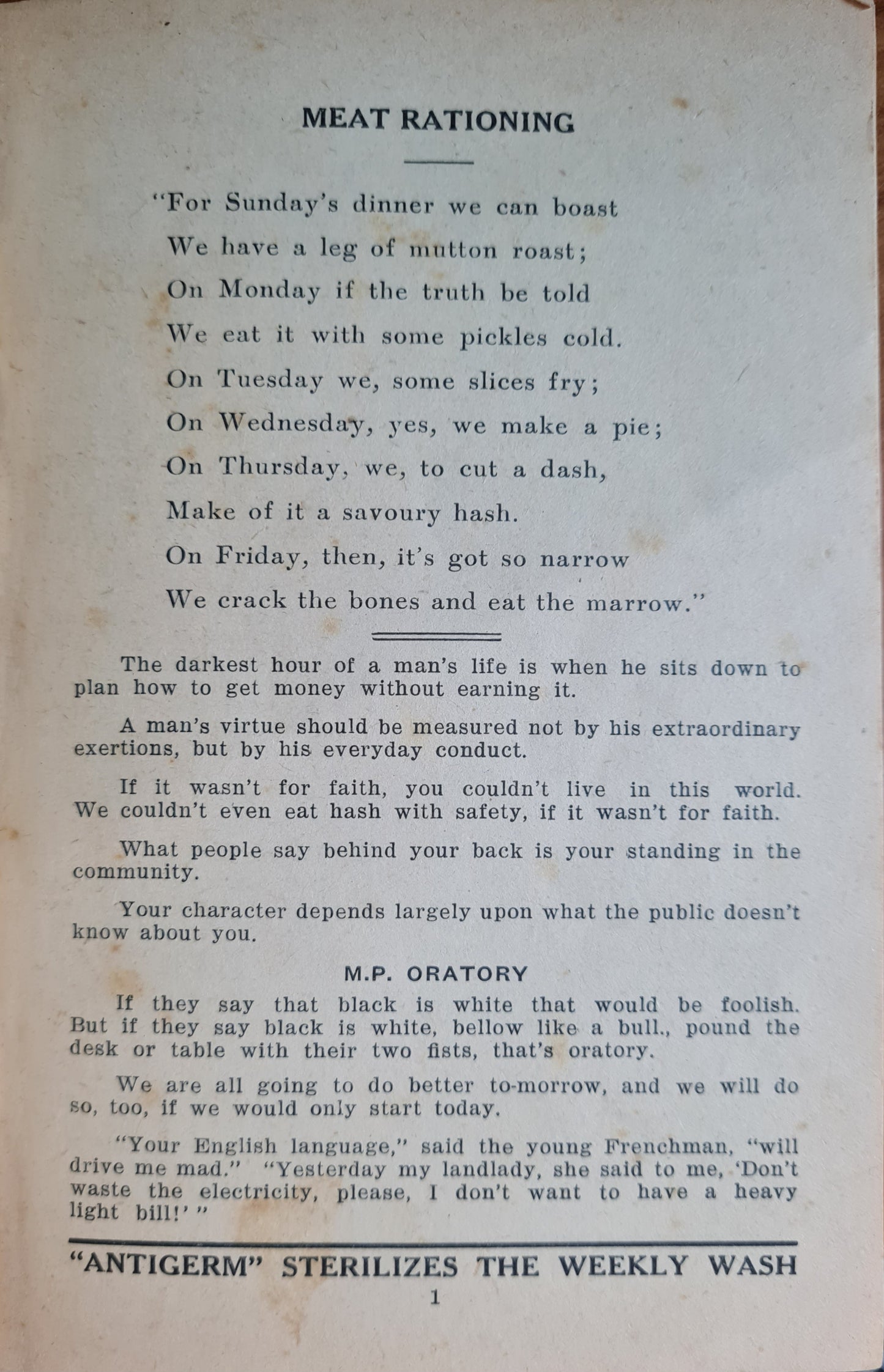 Enquire Within Magazine, 1946
