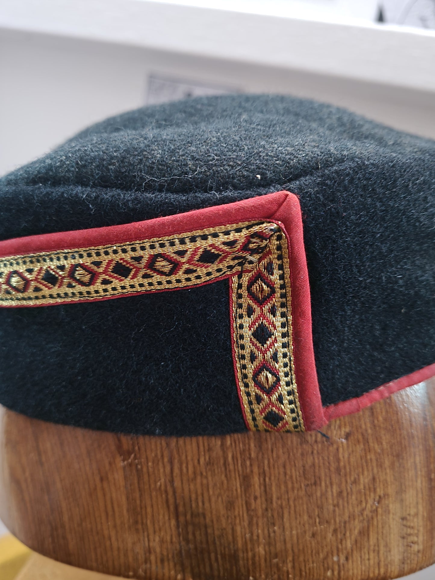 Edwardian Smoking Cap, Wool