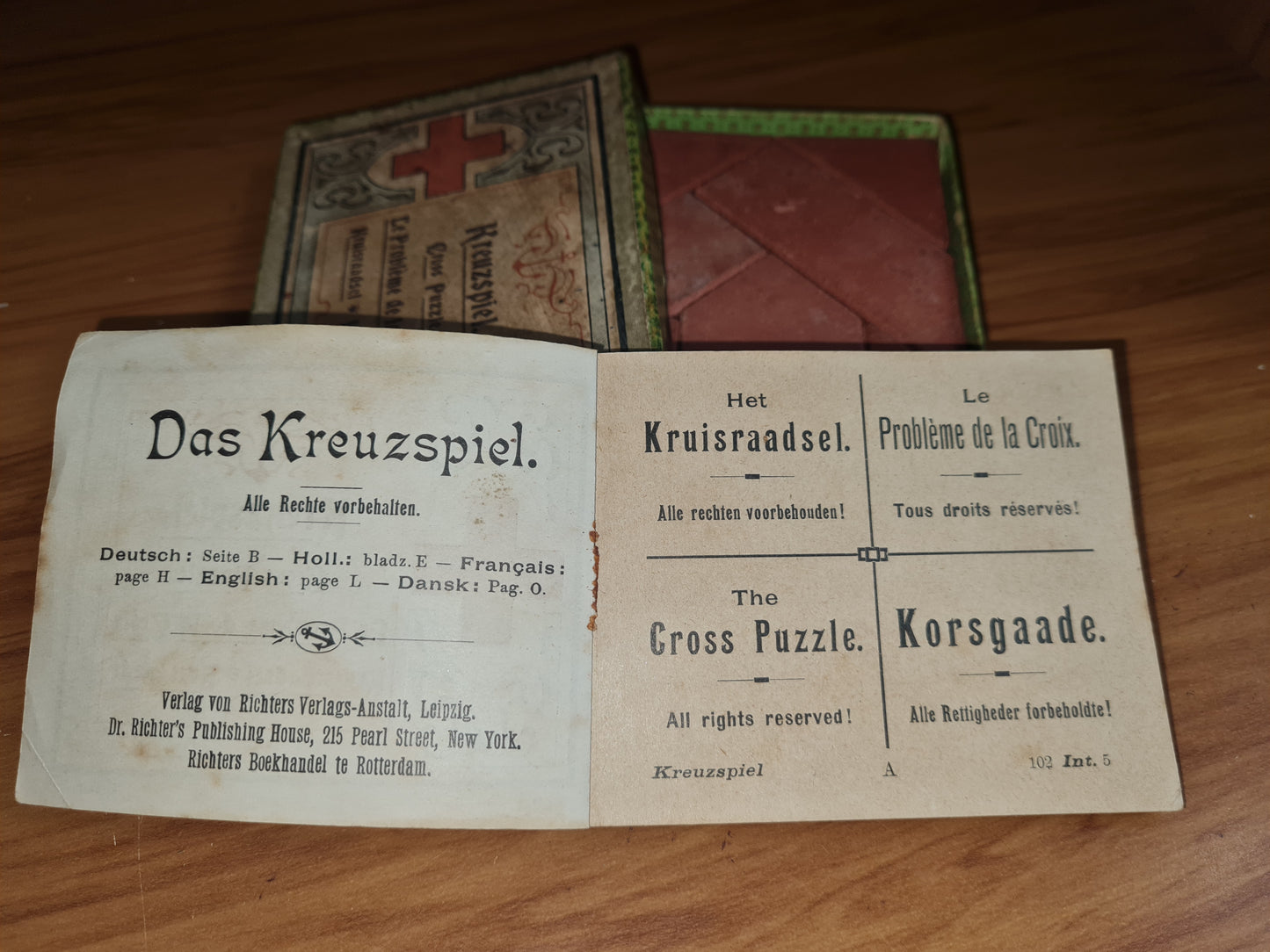 "Das Kreuzspiel" Edwardian Block Puzzle