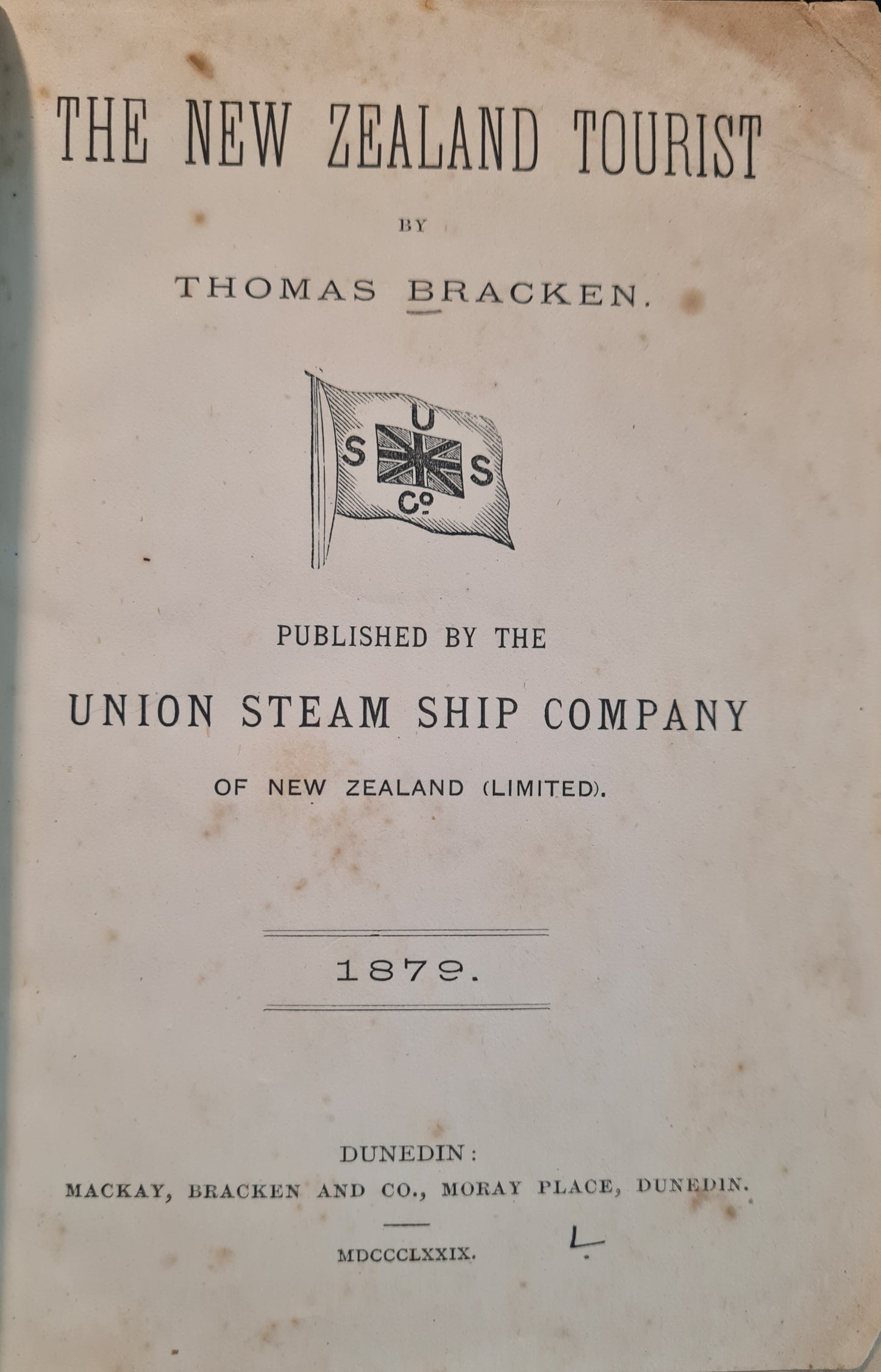 The New Zealand Tourist, 1879
