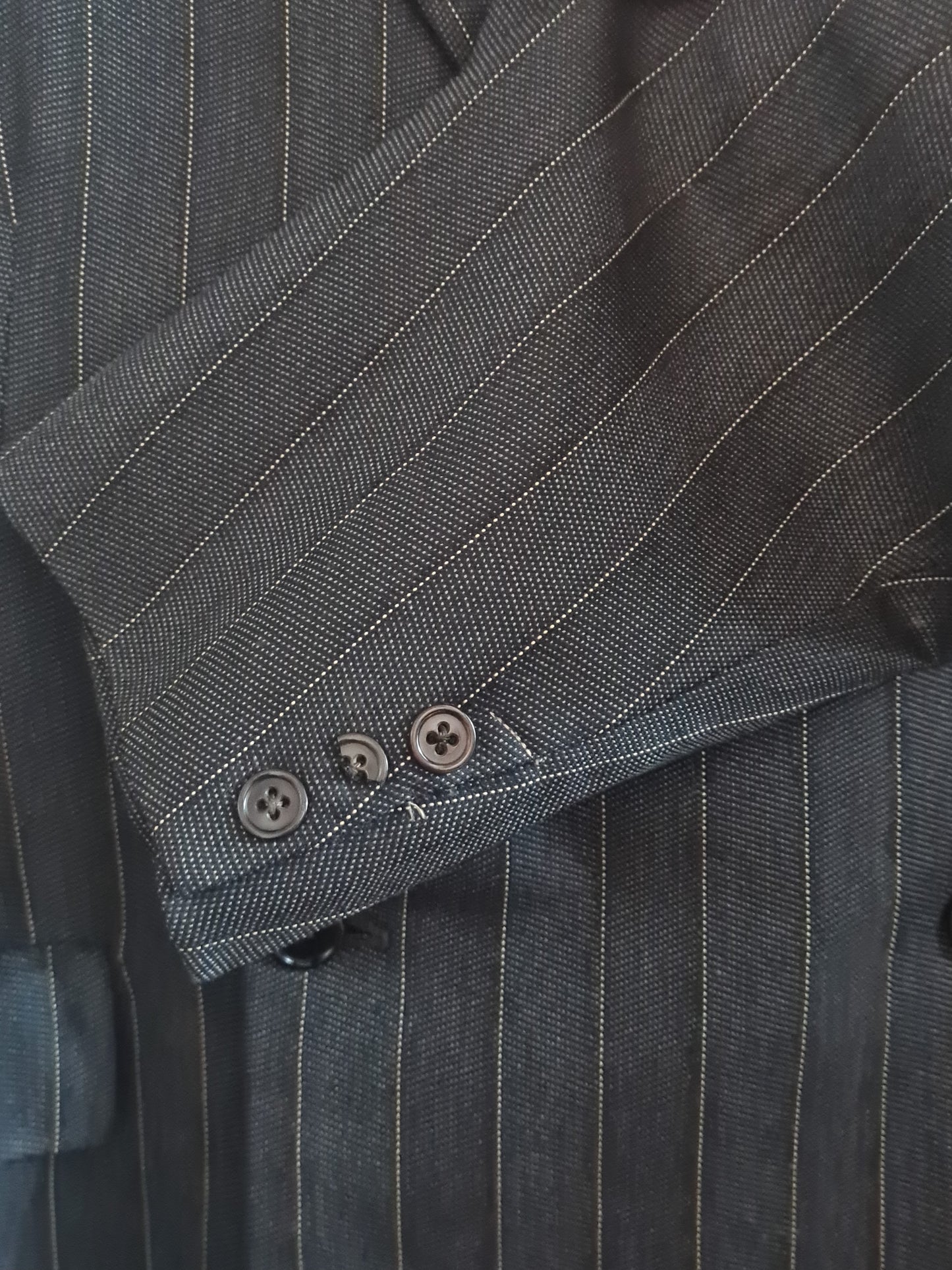 1940s Lynx Double Breasted Jacket, Black