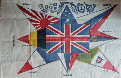 WW1 Printed Cloth Souvenir